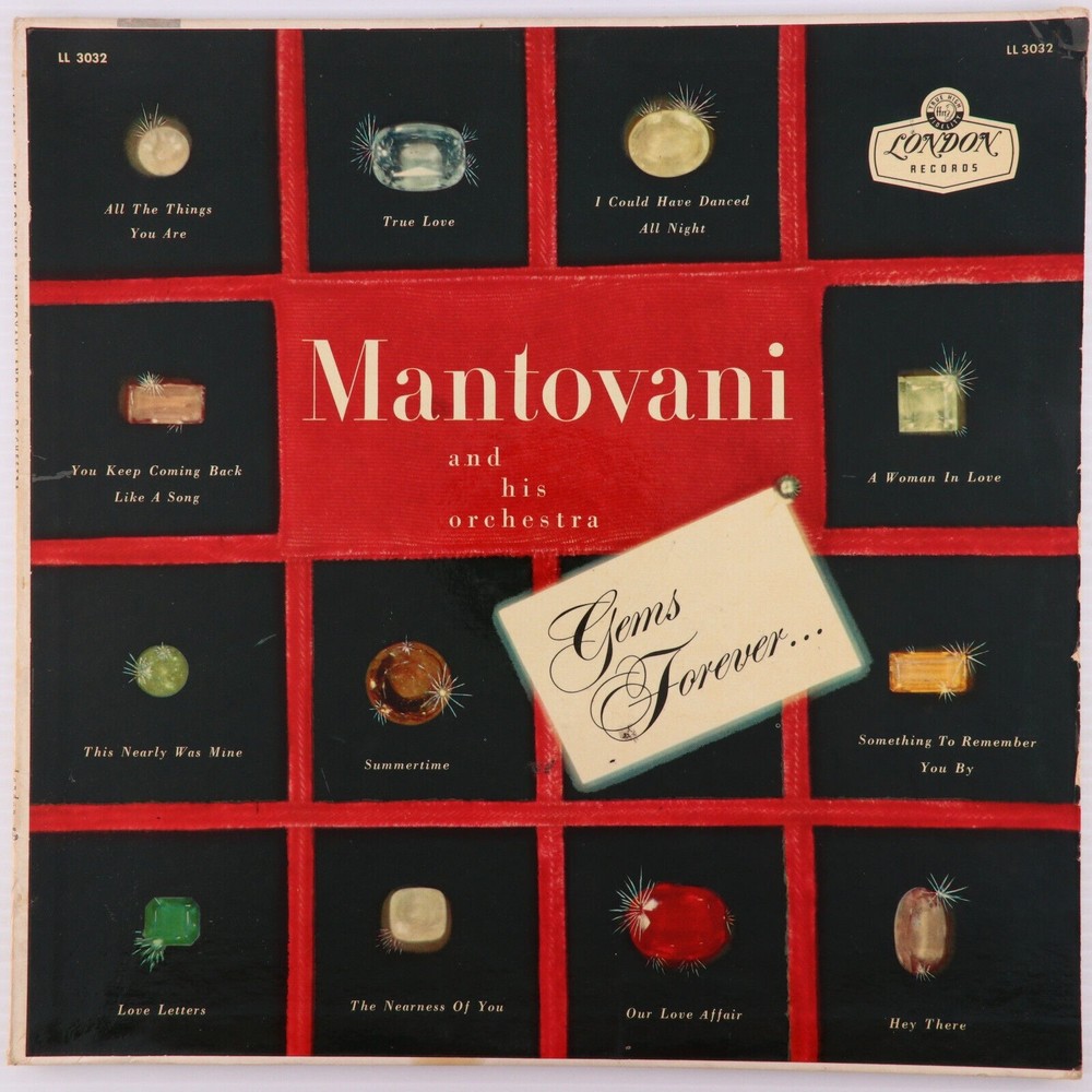 Mantovani & His Orchestra Gems Forever 1966 Jazz Vinyl LP Record London LL 3032